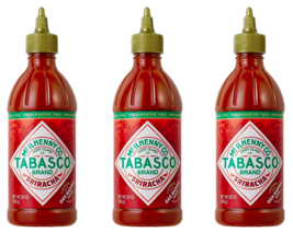 Tabasco Brand Sriracha Sauce, 3-Pack 20 fl. oz. Squeeze Bottles - £27.65 GBP