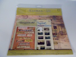 Vacation Time Scrapbook Kit Dimensional &amp; Crystal Decorative Stickers Paper - $5.99