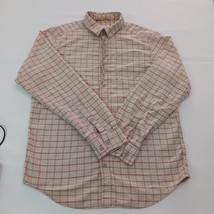 Columbia Men's Tan/Beige Long Sleeve Button Up Plaid Shirt Chest Size 42 image 12