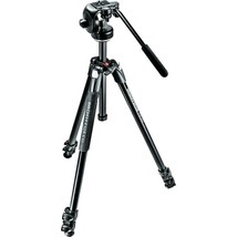 Manfrotto 290 Xtra Aluminum 3-Section Tripod Kit with Fluid Video Head (... - $498.99