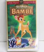 Walt Disney Bambi VHS Masterpiece Collection 55th Anniversary Limited Edition - £7.01 GBP