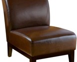Christopher Knight Home Darcy Leather Slipper Chair, Brown - £253.05 GBP