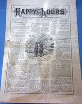 Vintage Happy Hours a weekly Paper For Young Folks April 17 1887 - $190.17 MXN
