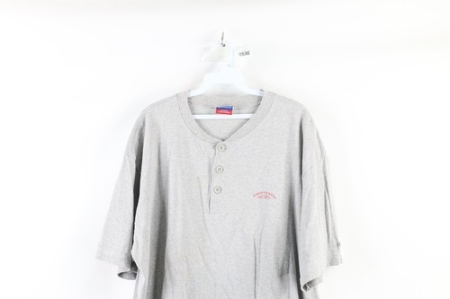 Vtg 90s Champion Mens L Distressed Spell Out Ohio State University Henley Shirt Item image 2