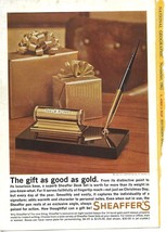 Vintage 1962 Sheaffer&#39;s Desk Set Pen Ad-National Geographic - £5.68 GBP