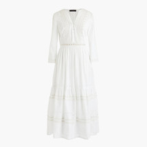 NWT J.Crew Tiered Eyelet Prairie Midi in White Fit &amp; Flare Dress 2 - $110.00