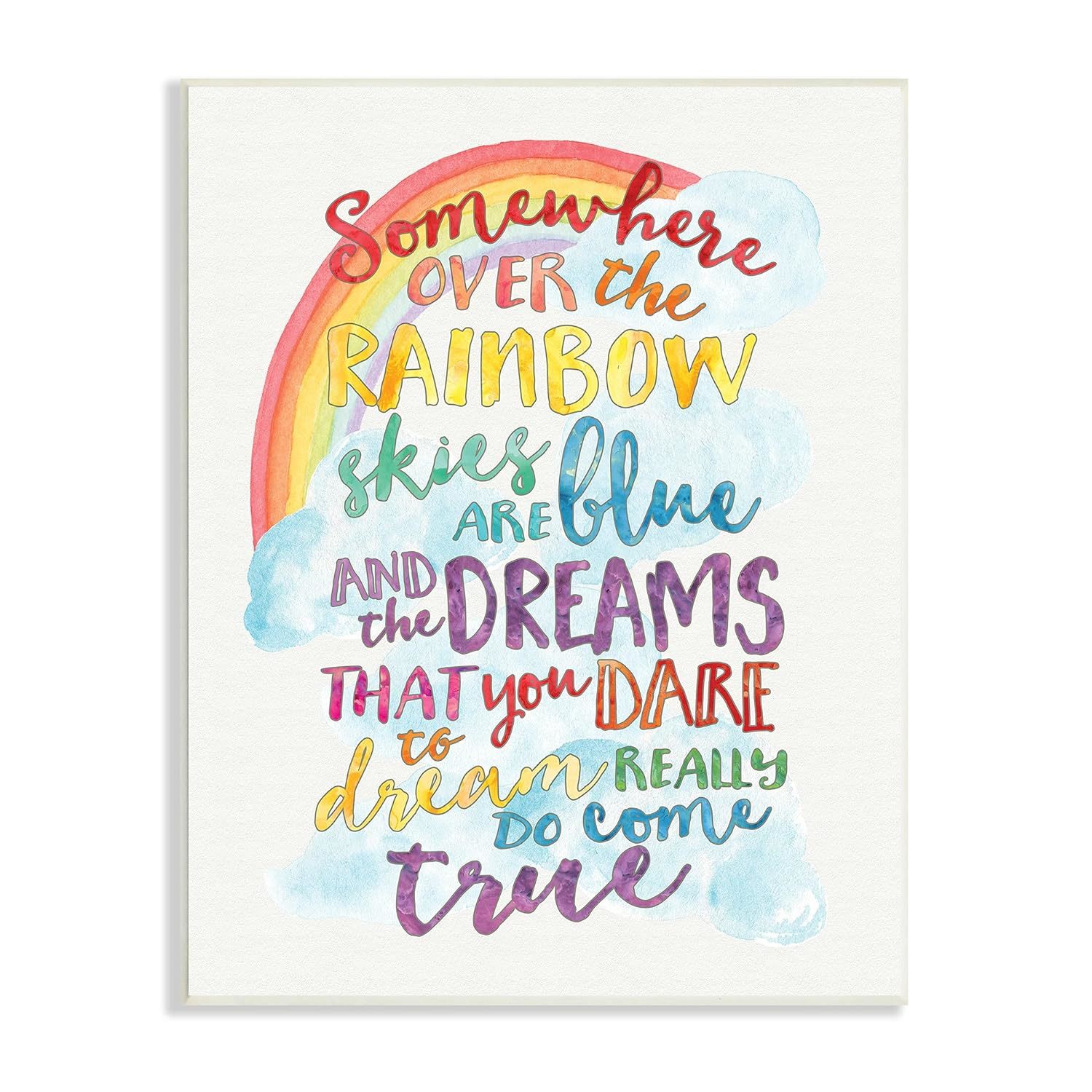 Stupell Industries Somewhere Rainbow Wall Plaque, 10x15, Multi-Color - $41.99