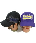 Minnesota Vikings Hat Set Vintage Starter Pro Line NFL Cap Black Purple ... - £21.75 GBP