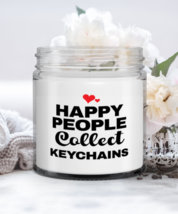 Funny Candle For Keychains Collector - Happy People Collect - 9 oz Hand Poured  - £15.76 GBP