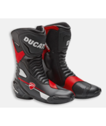 Black Racing Ducati Cowhide Motorbike Leather boots Ce Approved  - $2,764.27 MXN