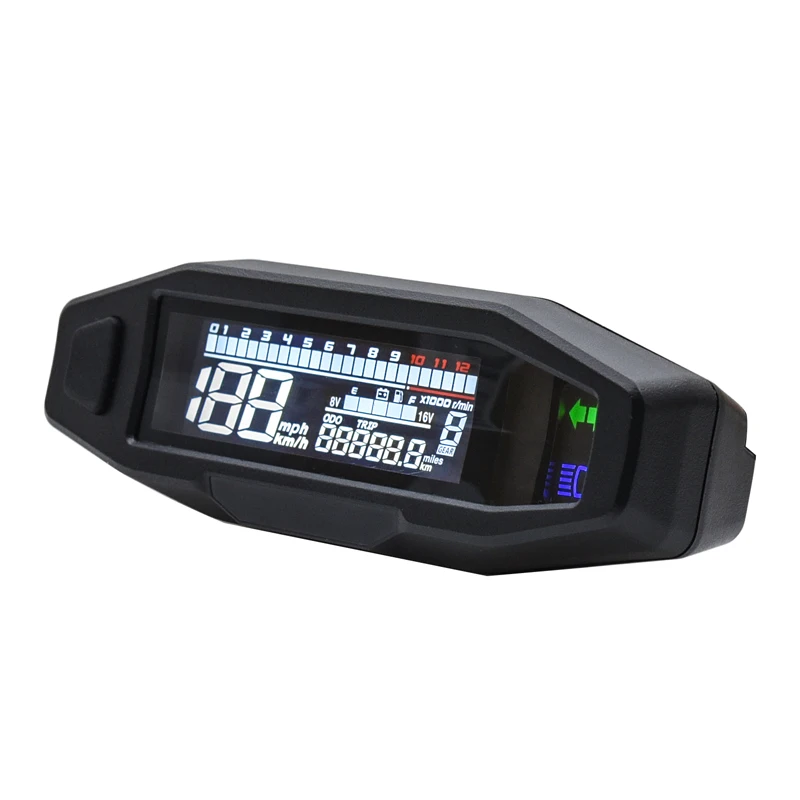 Newest Universal Moto RPM Tachometer Speedometer Speed Gauge Tacho Meter Digital - £619.39 GBP