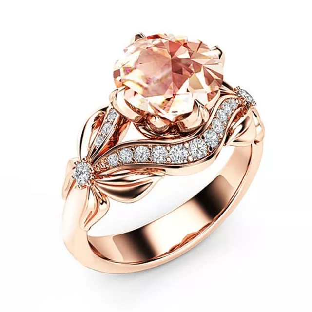  2CT Lab Created Diamond 14K Rose Gold Plated Designer For Valentine Gif... - $285.99