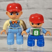 Lego Duplo People Figures Farmer and Son Man and Boy Lot of 2 - $9.89