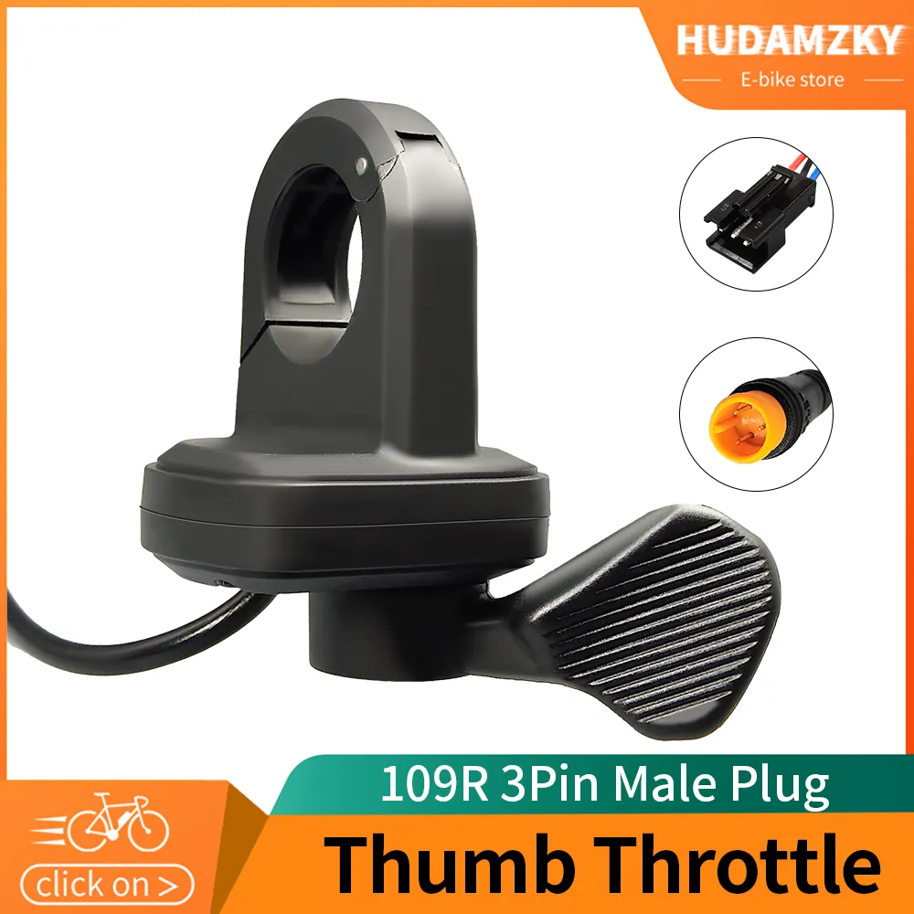 Electric Bike Thumb Throttle 3Pin Male Waterproof  Right Hand Throttle for 12V 2 - £81.26 GBP