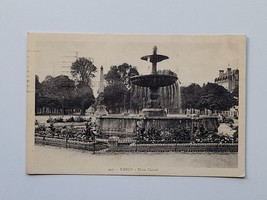 Vintage Postcards Fountain At Place Carnot Nancy France Posted Cancelled 1937 - £14.97 GBP