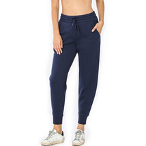 Women&#39;s Sweatpants   Navy Blue Joggers - Workout Pants Elastic Waistband... - £23.90 GBP