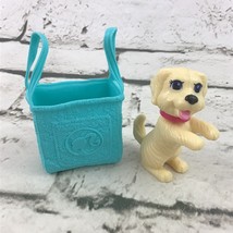Barbie Pet Puppy Taffy Dog Bobble Figure With PVC Bag Tote Carrier Toys Mattel - £9.29 GBP