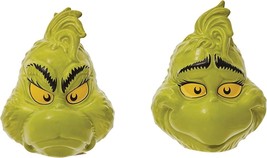Dr Seuss The Grinch -FACES Salt &amp; Pepper Shaker by Enesco D56 - $472.88 MXN