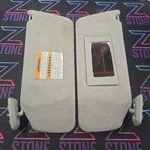 2004-08 Ford F150 F-150 LH &amp; RH Sun Visor Pair Set Gray OEM Mirror Clips... - $50.96