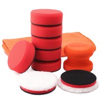 3 Inch Polishing Pad,  8Pcs Car Wax Applicator Pads with Handle and Towe... - $20.37