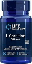 Life Extension L-Carnitine 500 Mg 30 Vegetarian Capsules - £12.40 GBP