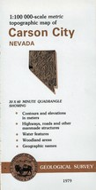 USGS Metric Topographic: Carson City, Nevada 1979 Topo Map - £11.83 GBP