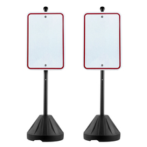 VEVOR Portable Sign Post, 5 ft Cast Iron Sign Post Holder with Hard Plas... - $110.90