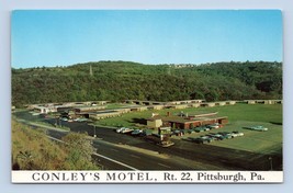 Conley Motel Route 22 Pittsburgh Pennsylvania PA UNP Unused Chrome Postc... - $2.92