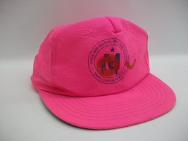 Ecole MGH Marcel Francois Richard Hat Damaged Logo Pink Snapback Basebal... - $19.99