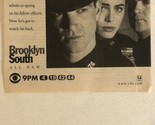 Brooklyn South Tv Series Print Ad Vintage  TPA3 - £4.65 GBP
