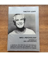 Info-Psychology: a Revision of Exo-Psychology by Timothy Leary - £21.38 GBP