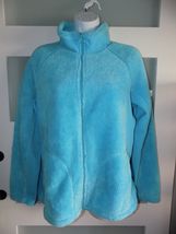 BRIGHT BLUE FLEECE ZIP UP JACKET SIZE M (8-10) WOMEN'S - $20.00