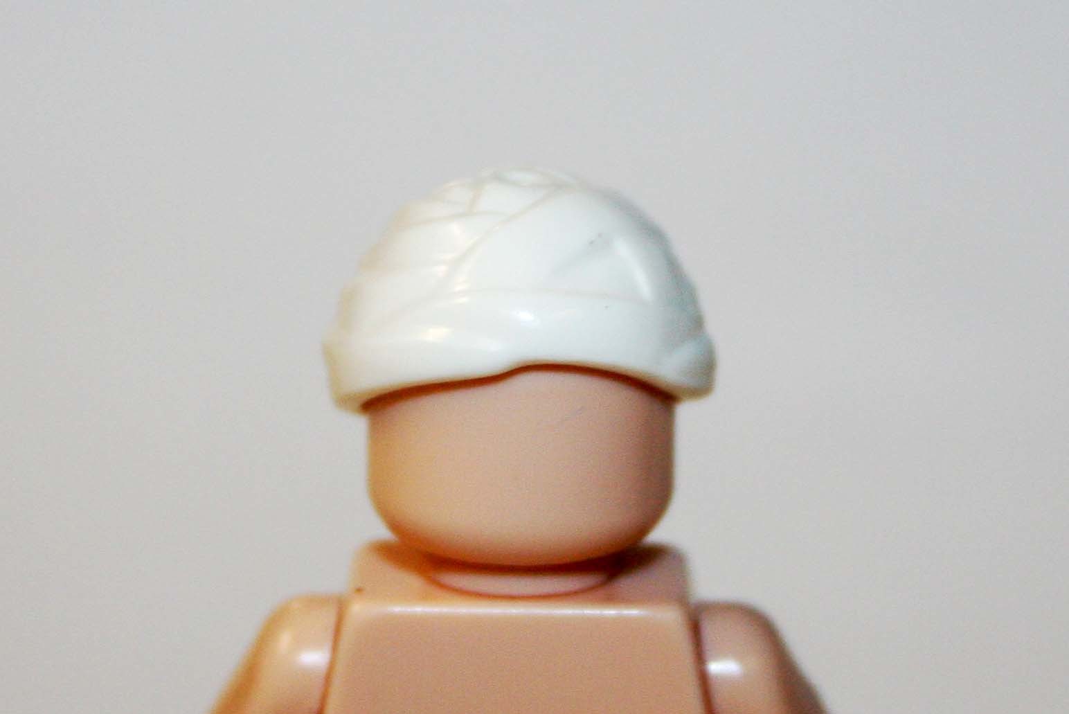 Small White Turban Cap Hat For Custom Minifigures - $5.13