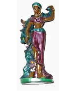 African Princess Ceramic Ebony Figurine Shiah Yih  - $4.90