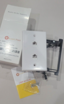 2 of the Buyer&#39;s Point 2 Port Cat6 Wall Plate in white w/ cut in ring - $9.89