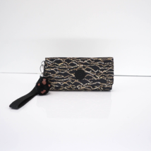 Kipling RUBI Snap Long Wallet Wristlet AC8152 Polyester Groovy Vines Navy NWT 54 - £31.83 GBP