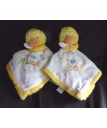 Carters White I Love Hugs Heart Duck Polka Dot Security Blanket Lovey Ba... - $24.45