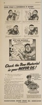 1947 Print Ad Pennsylvania Oil 100% Pure Michael Berry Cartoon Newlyweds - £14.05 GBP