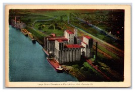 Grain Elevators Aerial View Port Arthur Ontario Canada UNP WB Postcard N22 - $3.91