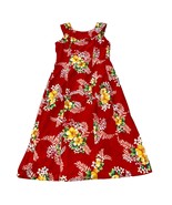 Vintage Island Fashions Hawaiian Maxi Dress Empire Waist Women&#39;s 14 - $731.11 MXN