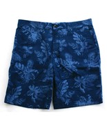 Tommy Hilfiger Blue Floral Print Flat Front Cotton Shorts Men&#39;s NWT - £51.79 GBP