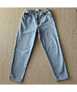 Vintage Talbots Jeans Women&#39;s Petite 12 Blue Denim High Rise Mom Distressed - $13.85