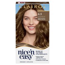 Clairol Nice&#39;n Easy Permanent Hair Color, 6.5 Lightest Brown - £13.56 GBP