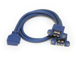 StarTech.com 2 Port Panel Mount USB 3.0 Cable - USB A to Motherboard Hea... - £24.72 GBP