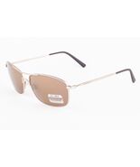 Serengeti CORLEONE Satin Soft Gold / Polarized Gold Sunglasses 8420 59mm - $246.05