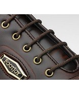 FootJoy Waxed 30&quot; BROWN rOund LACES Golf or Dress Shoe LACE 4 5 Eyelets ... - £18.53 GBP