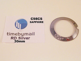 For Rado Coupole 30mm Silver Sapphire Watch Glass Crystal New Spare Part C98CS - $48.58