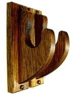 Finished Oak Gun Rack Hangers Rifle Shotgun or Sword Common Wall Display... - $521.30 MXN