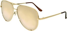 Quay Australia High Key Unisex Classic Oversized Aviator Sunglasses - £47.67 GBP