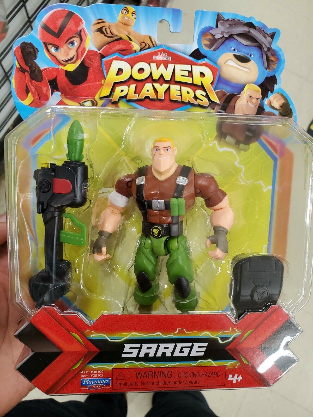 Cartoon Network Zag Heroez Power Players Sarge Figure New - $39.99